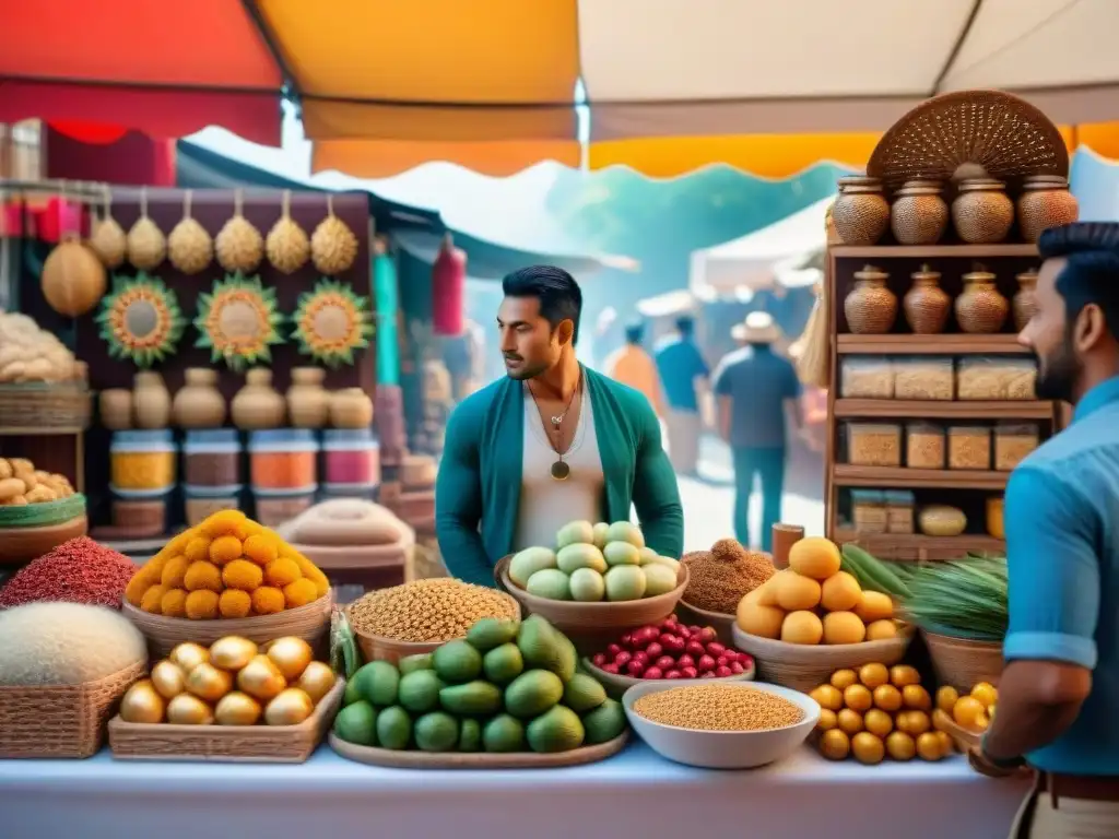 Un mercado vibrante con productos sin gluten de todo el mundo y una atmósfera inclusiva