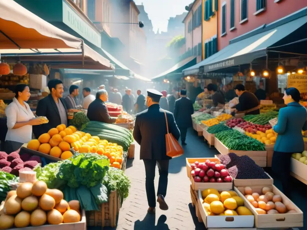 Explorando mercados locales llenos de productos frescos y coloridos, ideal para la cocina sin gluten