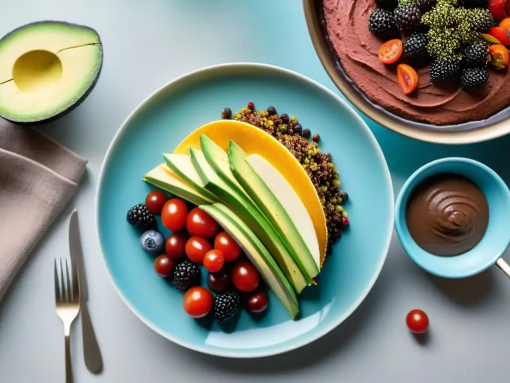 Una mesa bellamente arreglada con deliciosos platos sin gluten innovadores y saludables