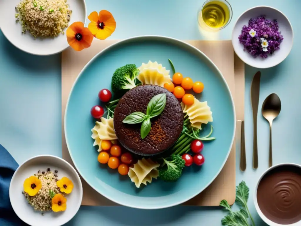 Una mesa elegantemente decorada con deliciosos platillos adaptados a la dieta sin gluten