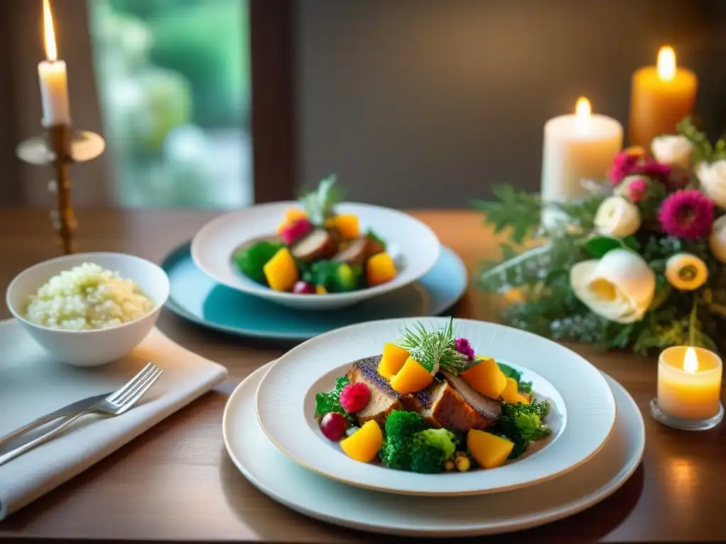 Una mesa elegante con delicias sin gluten de 'La Biblia del Cocinero Sin Gluten'