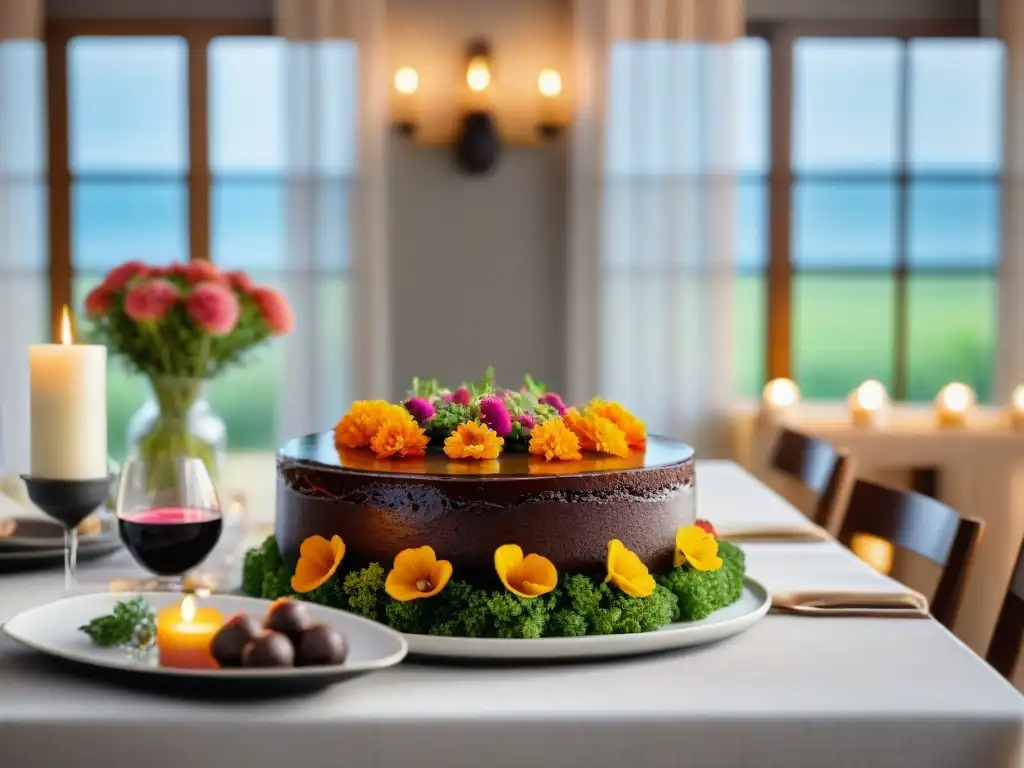 Una mesa elegante para una reunión social con deliciosos platillos sin gluten