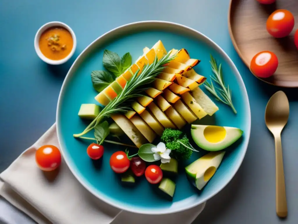 Una mesa exquisita con platos innovadores de yuca