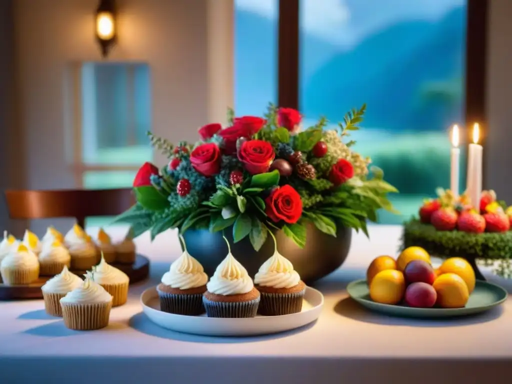 Mesas de fiesta sin gluten, decoradas con elegancia y platos coloridos