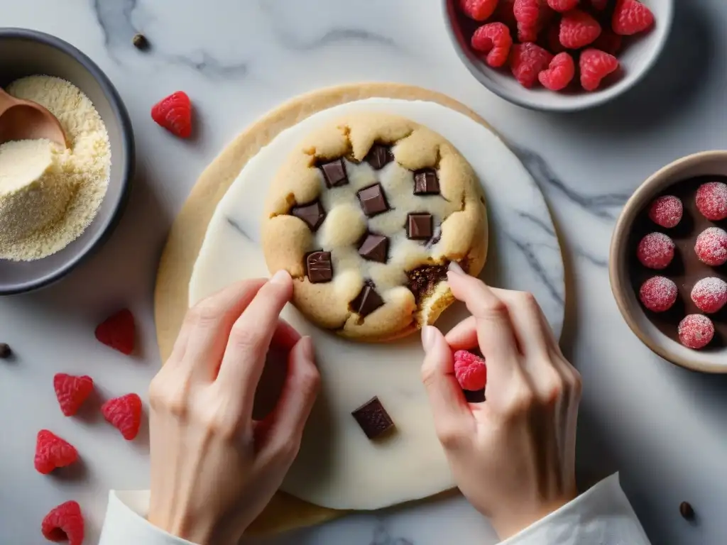 Un momento de arte y precisión al crear deliciosas galletas sin gluten