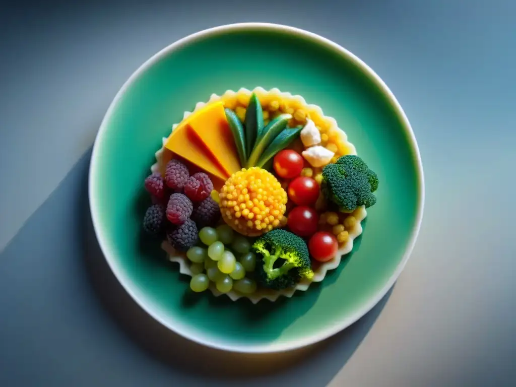 Una obra de arte culinaria en 3D de alimentos sin gluten, deslumbrante y detallada