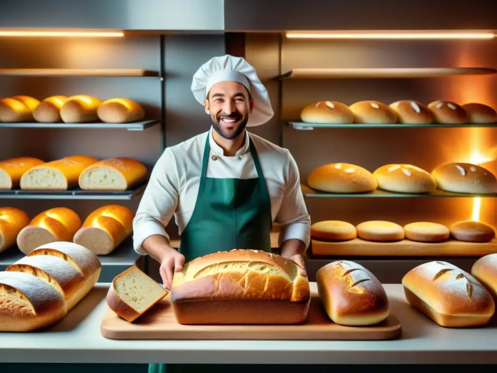 Una panadería bulliciosa con pan sin gluten revolución panadería