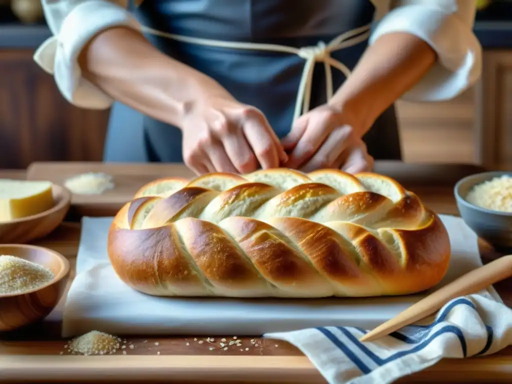 Un panadero elaborando recetas innovadoras de pan sin gluten con destreza y dedicación