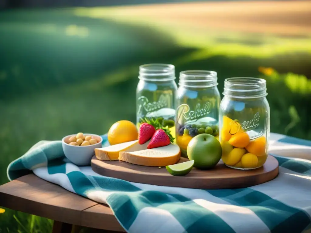 Un picnic sin gluten lleno de color y sabor bajo la sombra de un árbol