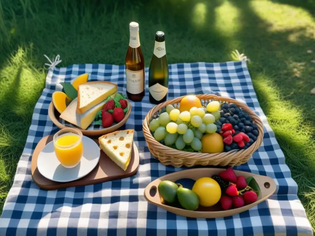 Un picnic sin gluten lleno de delicias en un parque sereno