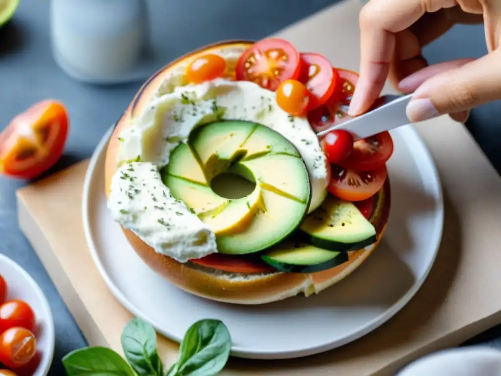 Disfruta de preparar recetas bagels sin gluten deliciosos en una cocina acogedora