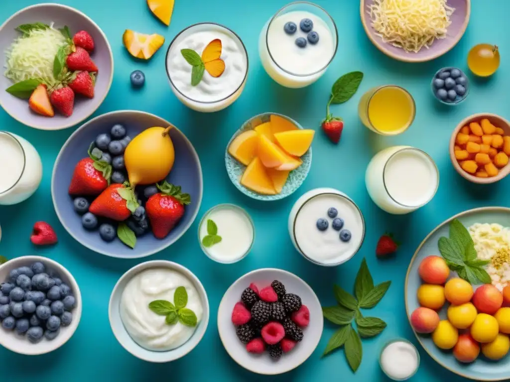 Una reunión feliz de personas de todas las edades disfrutando de alimentos probióticos sin gluten en un entorno armonioso y vibrante