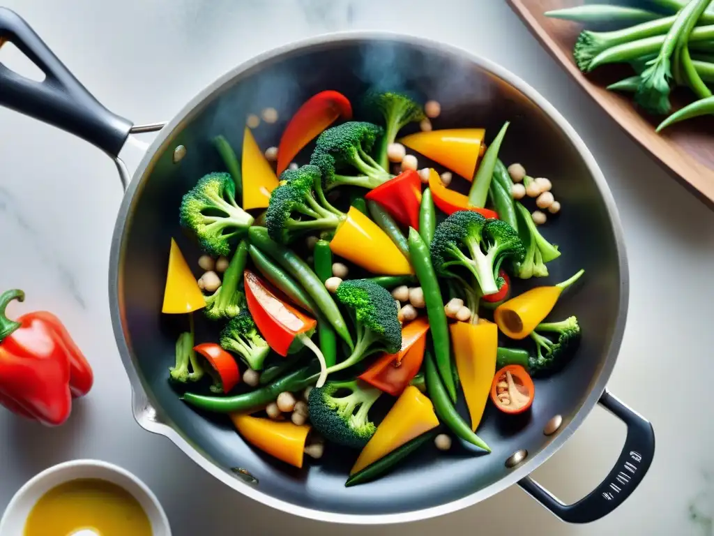 Un revuelto de verduras sin gluten lleno de color, frescura y creatividad culinaria