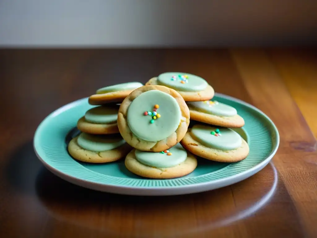 Un surtido de galletas sin gluten deliciosas en una mesa rústica de madera