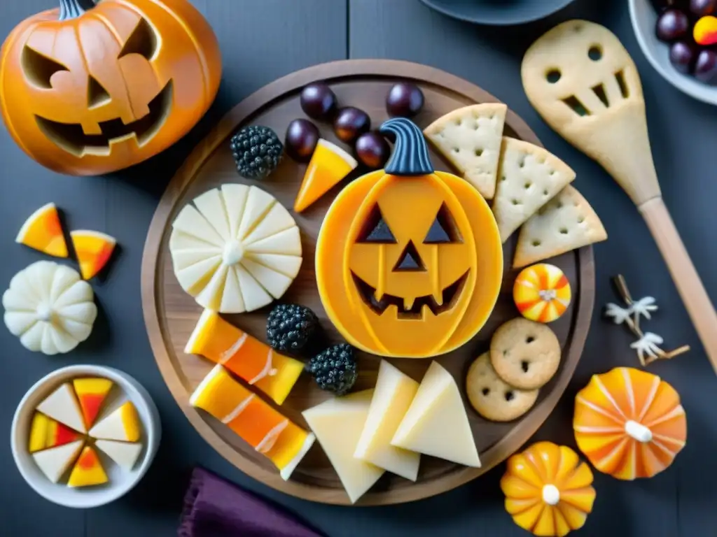 Una tentadora cena Halloween sin gluten con tabla de embutidos y variedad de aperitivos temáticos