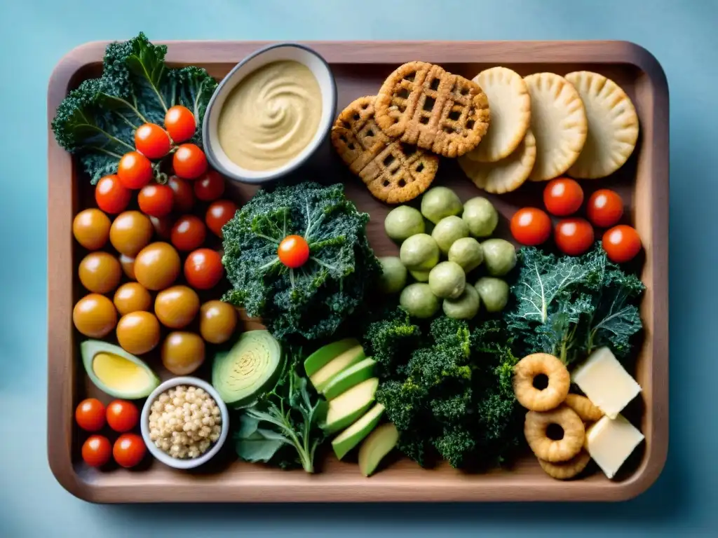 Una tentadora variedad de Snacks sin gluten fáciles dispuestos en una tabla de madera