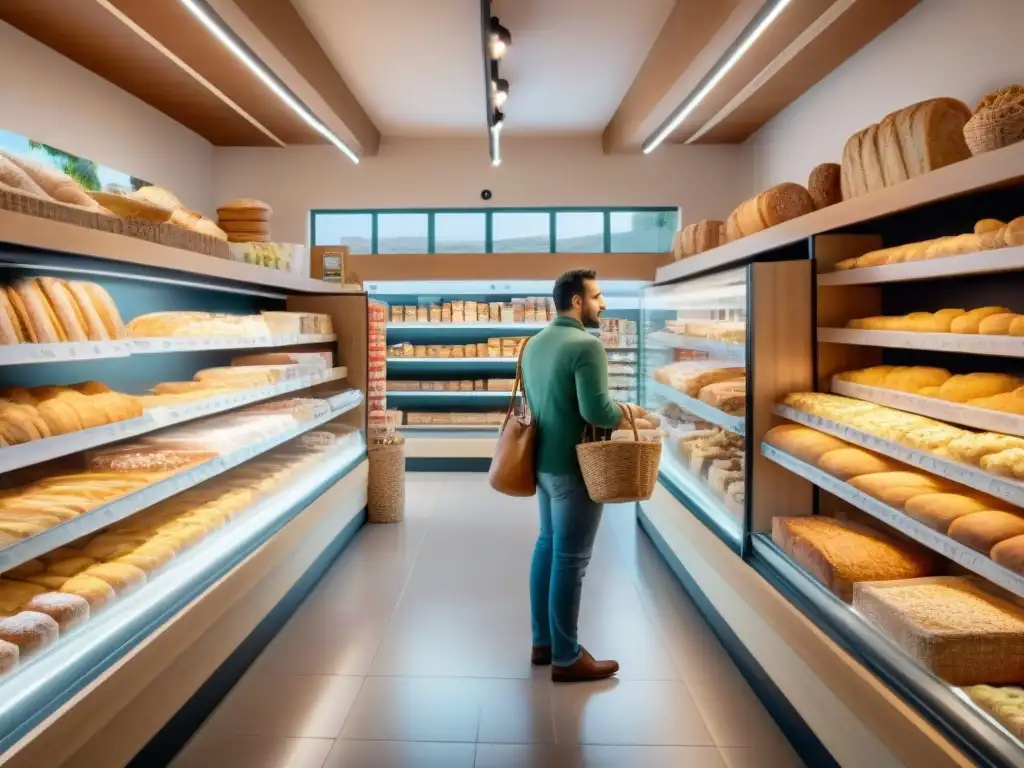 Una tienda especializada sin gluten en Menorca con ambiente acogedor y variados productos sin gluten, atrayendo a locales y turistas