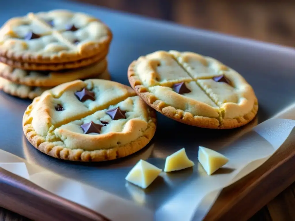 Una variedad de galletas sin gluten detalladas en una mesa rústica, invitan a un análisis completo