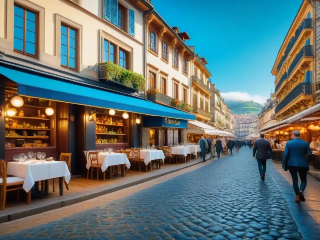 Vibrante escena gastronómica en San Sebastián, con rincones sin gluten San Sebastián bajo un cielo azul