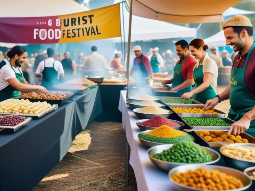 Vibrante festival gastronómico en Australia con recetas sin gluten y coloridos platos