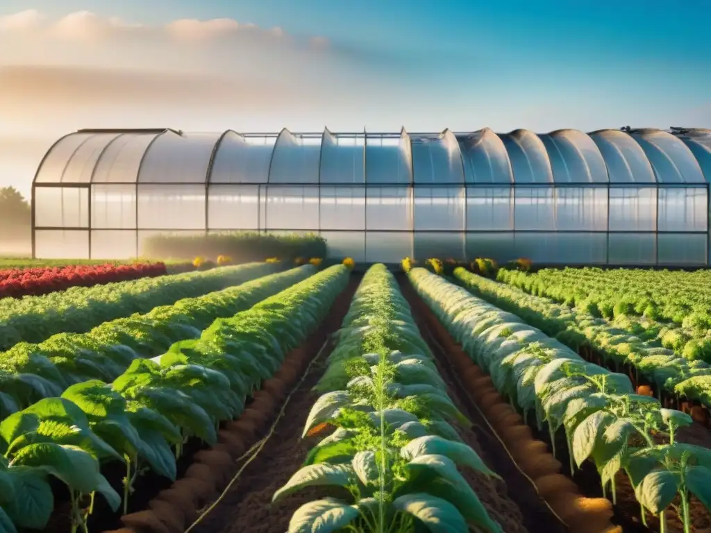 Una visión futurista de agricultores gluten free innovando en su cuidado de cultivos, en un invernadero de alta tecnología