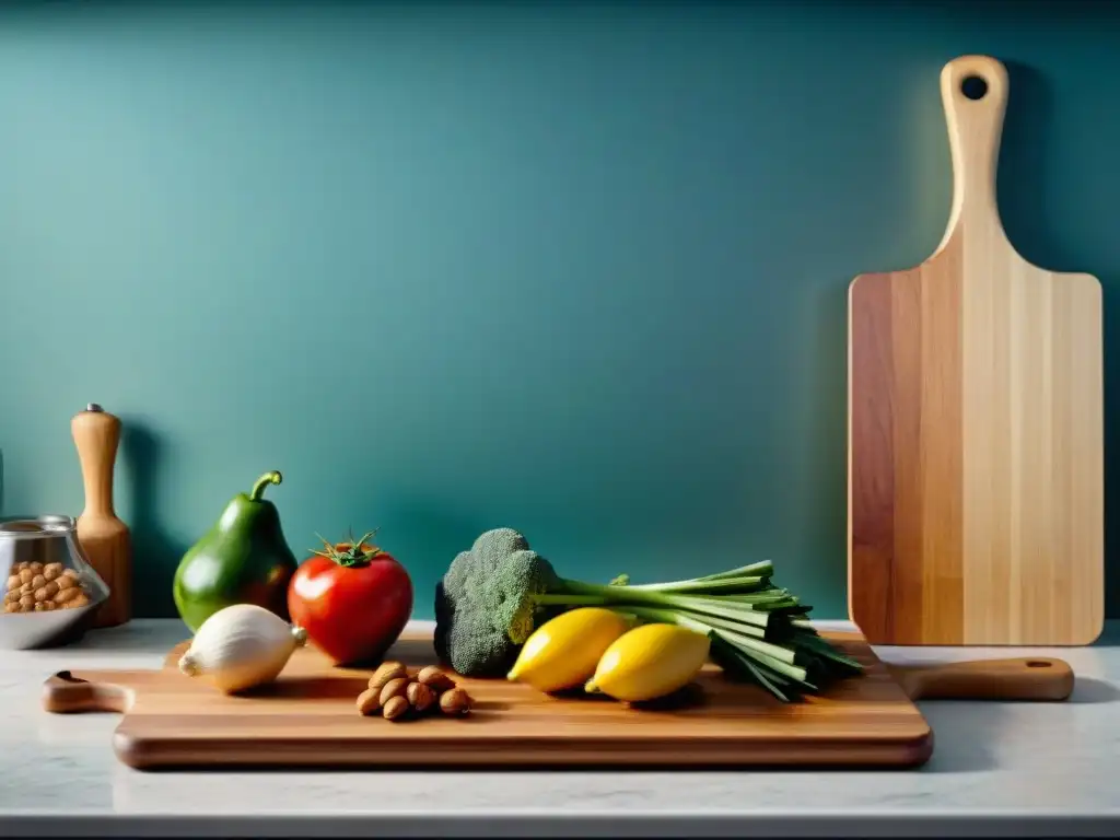 Vista detallada de una cocina organizada con tablas de cortar de colores para evitar cruce de alérgenos cocina