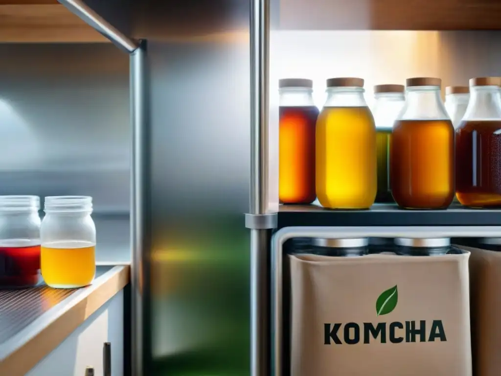 Comparación visual: kombucha sin gluten casera vs